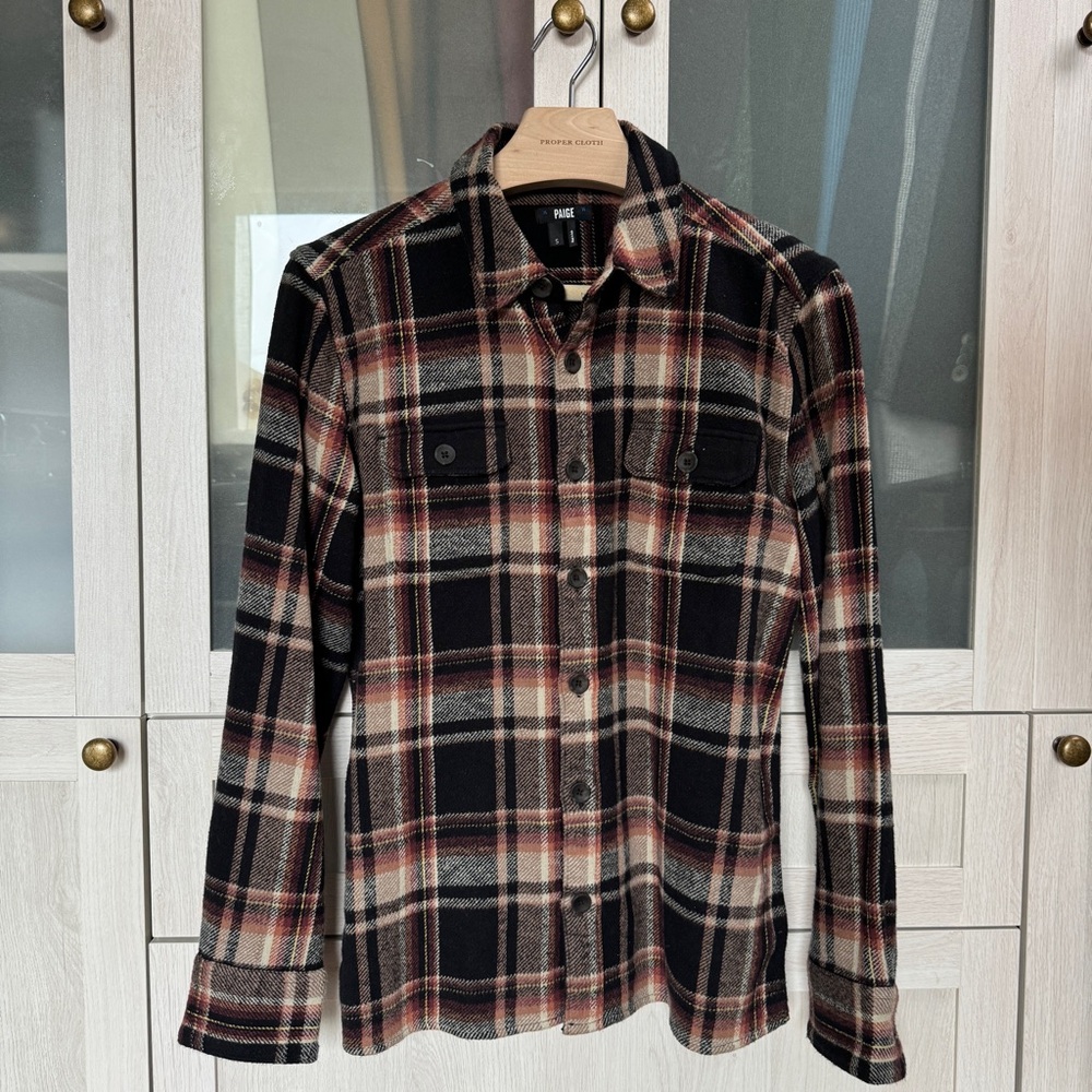 PAIGE Multicolor Plaid Flannel Shirt